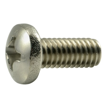 5/16"-18 x 3/4 in Phillips Pan Machine Screw, Plain 18-8 Stainless Steel, 15 PK